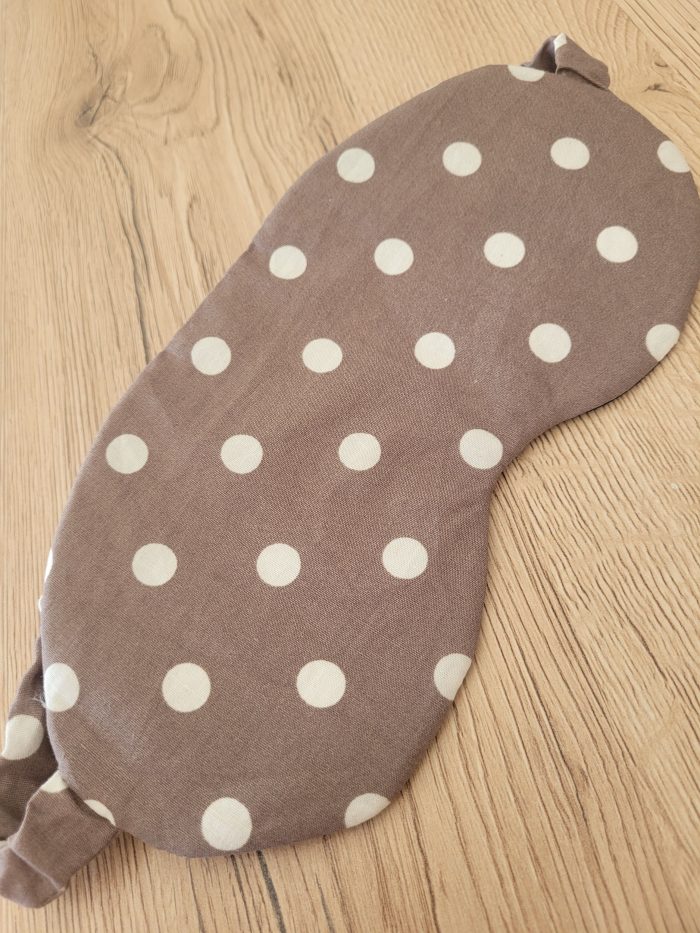 Masque de repos - Pois blancs fond chocolat