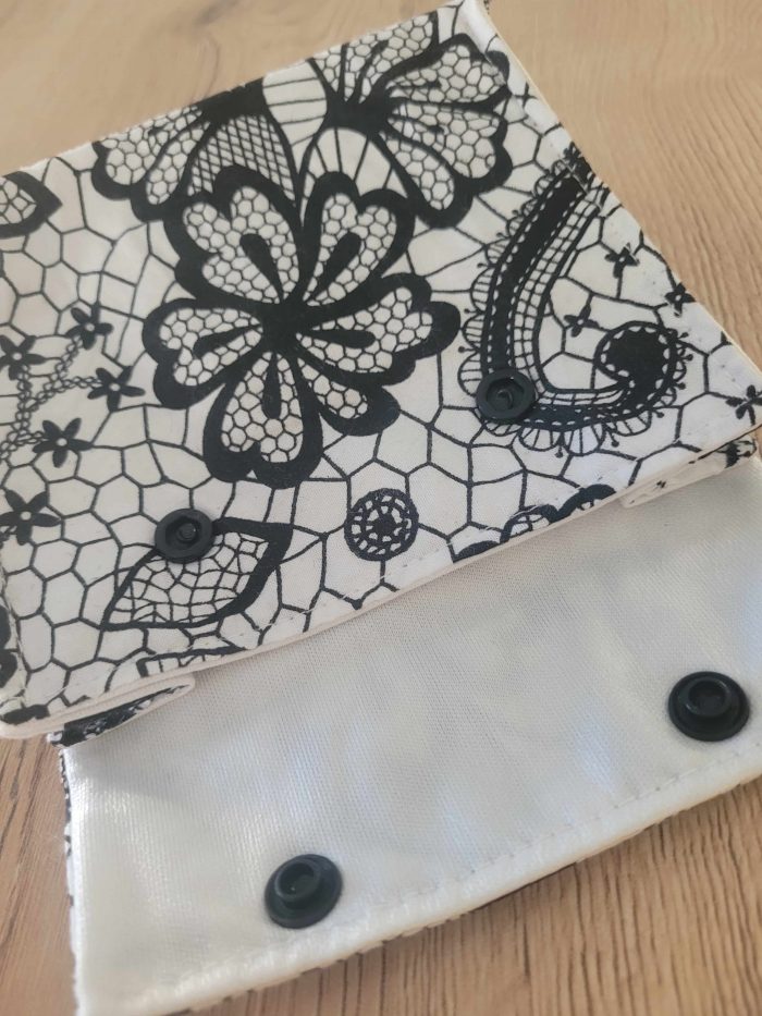 Pochette pour savon - Effet dentelle noire – Image 3