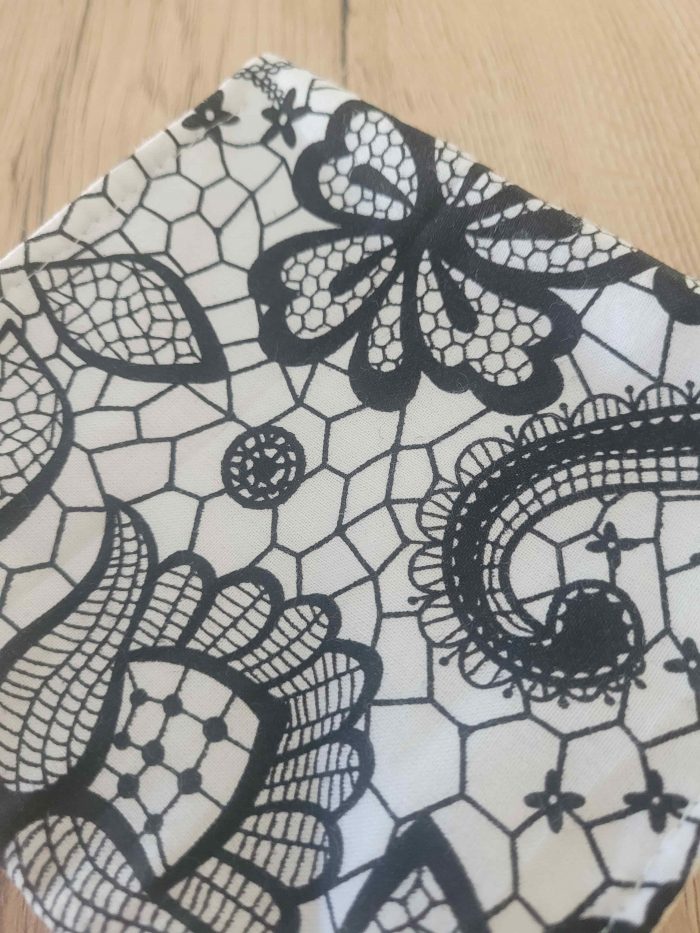 Pochette pour savon - Effet dentelle noire – Image 2