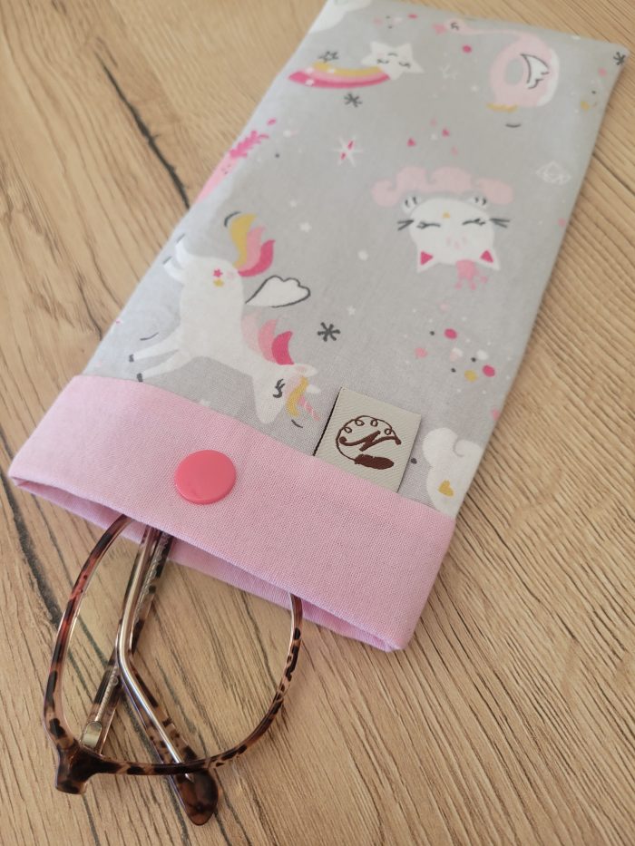 Étui à lunettes - Licornes et chats – Image 2