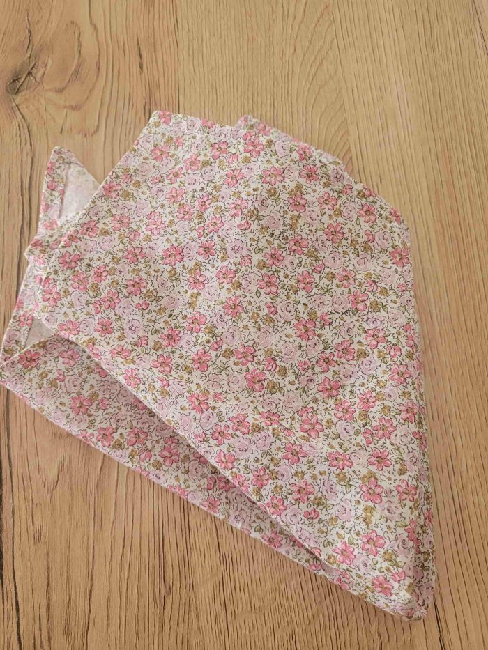 Serviette de table - Les petites fleurs roses – Image 2