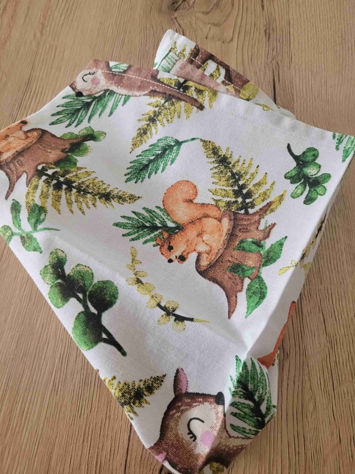 Serviette de table - Les animaux de la forêt – Image 2