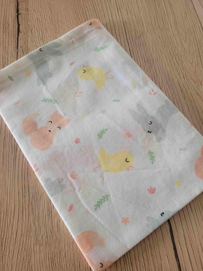 Serviette de table - Poussin et renard