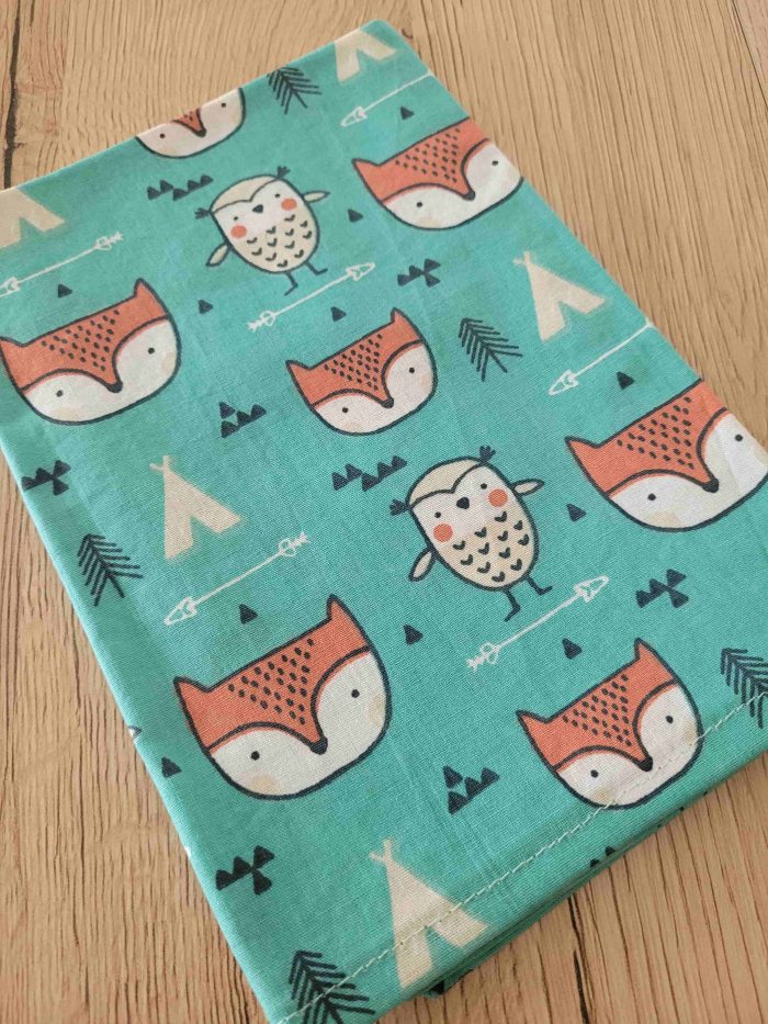Serviette de table - Renards et hiboux